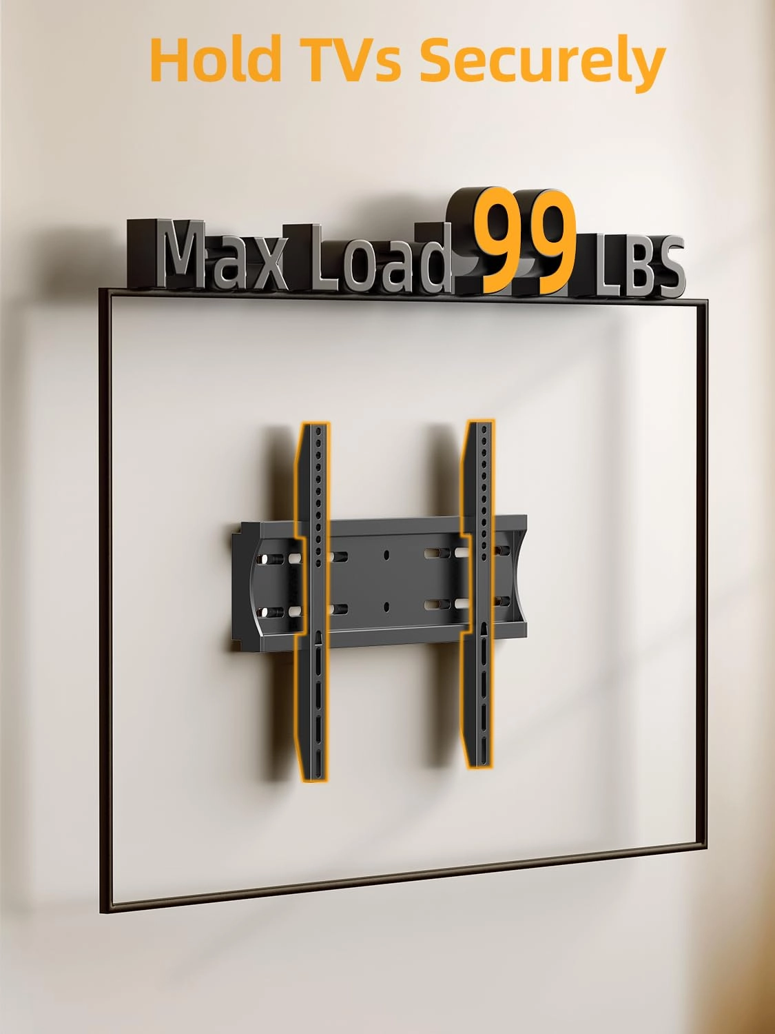Fixed Low Profile TV Wall Mount - up to 99Lbs 24-65 inch