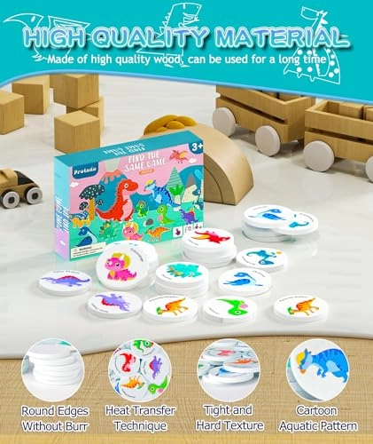 Wooden Match Memory Game - 36 months - 12 years 24 pieces