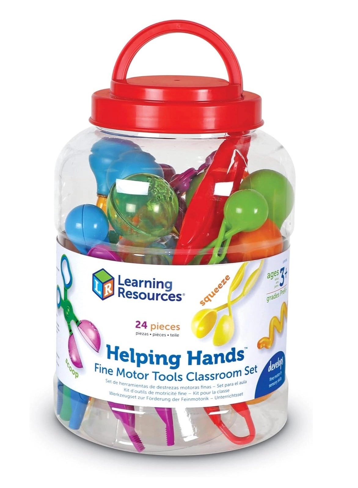 Learning Resources Helping Hands Fine Motor Tools Classroom Set - 3+ Years 24 piece(s)