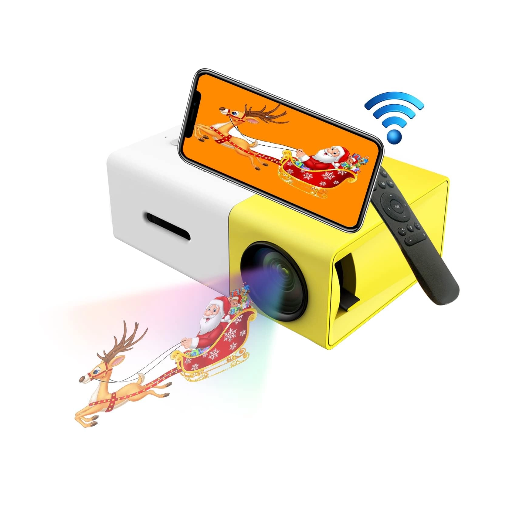 missyou Mini Projector - 1024*720 Pixels
