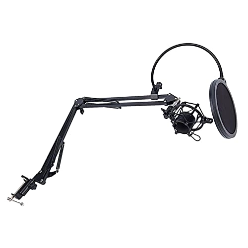 Mic Stand - Extendable Scissor Arm Table Mounting Clamp