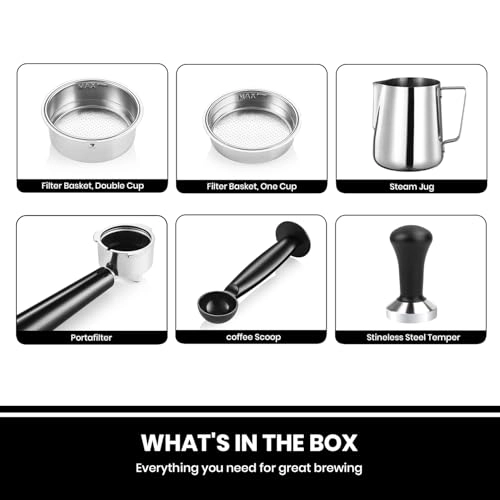 KES1982 - Milk Frother Professional Portafilter