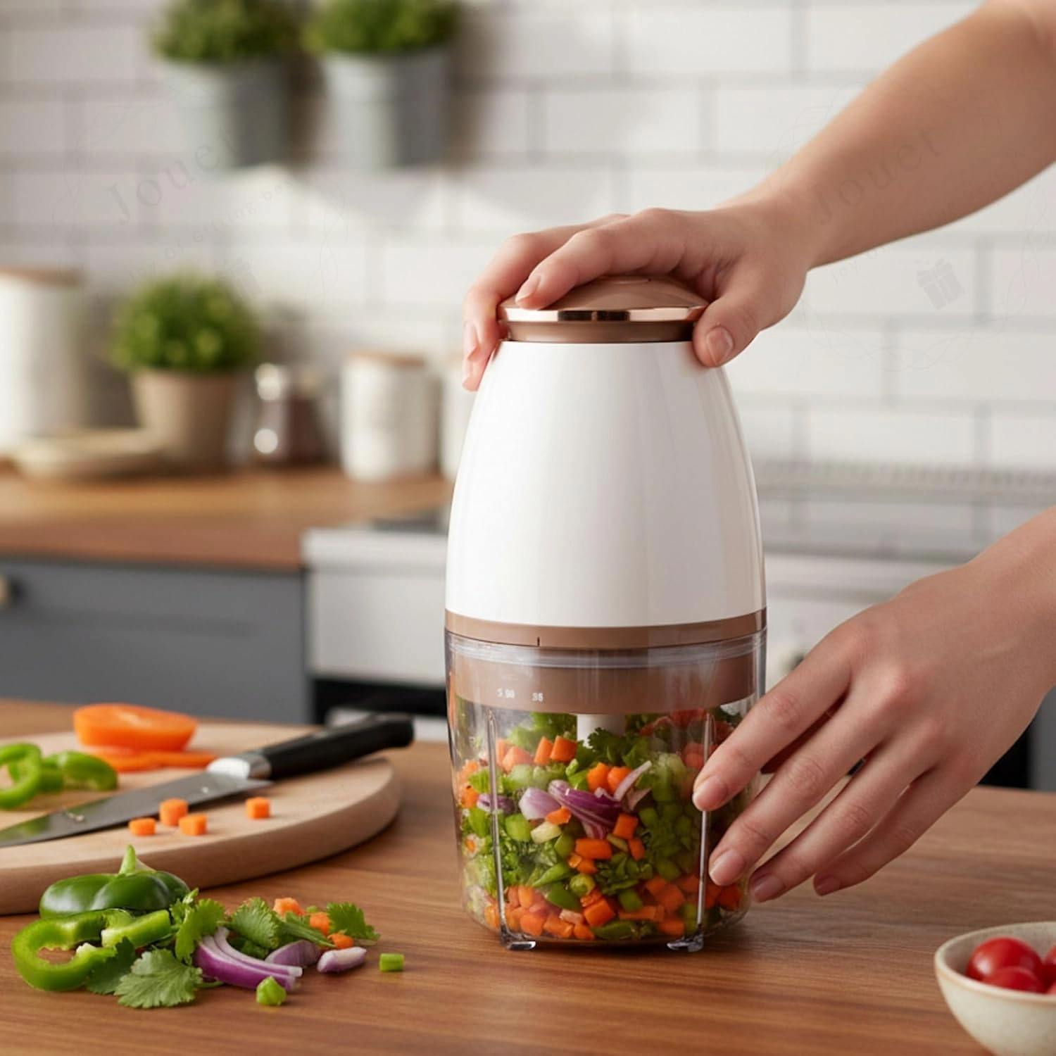 KRLZ Mini Electric Chopper - 1.5 Liters Corded Electric
