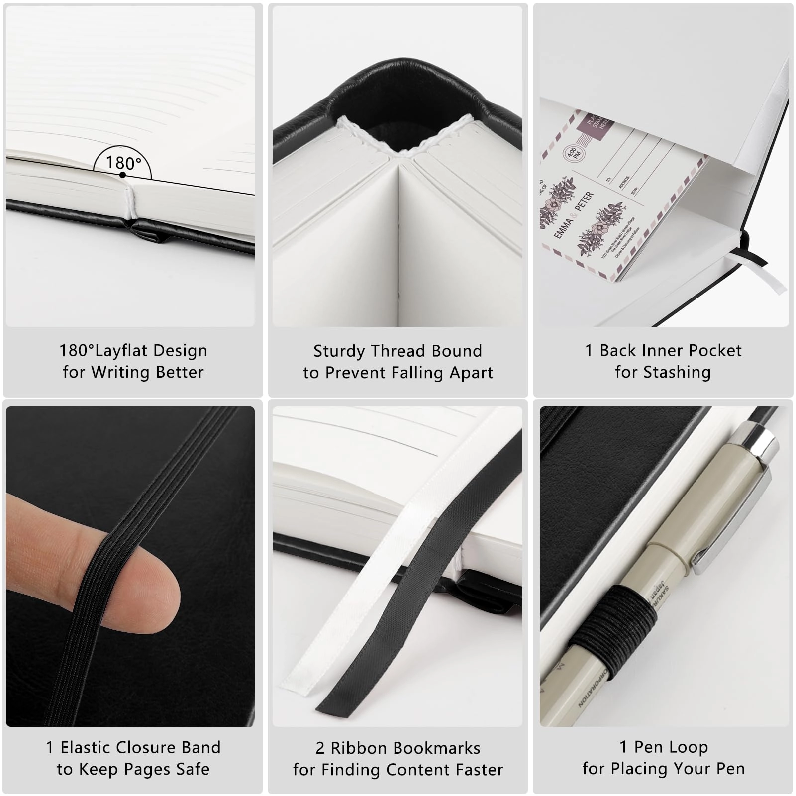 Notebook A5 Hardcover - Lined 160 Sheets