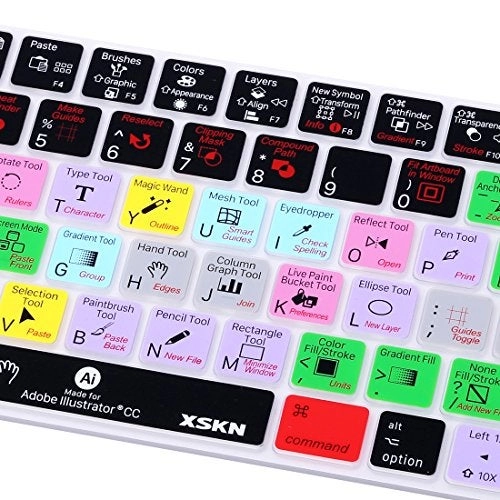 Illustrator Shortcut Silicone Keyboard Cover Skin - US EU