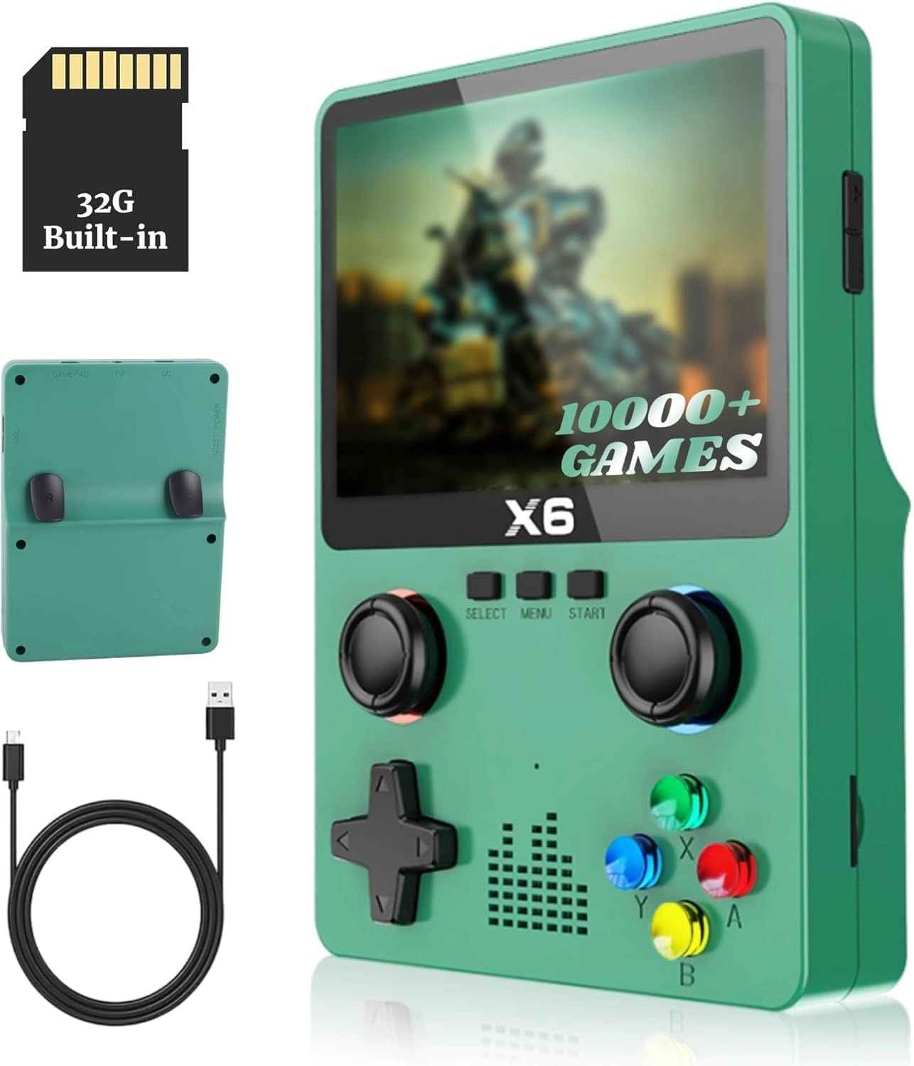 Mini Handheld Video Game Console - 500 Classic Built-in Games Rechargeable