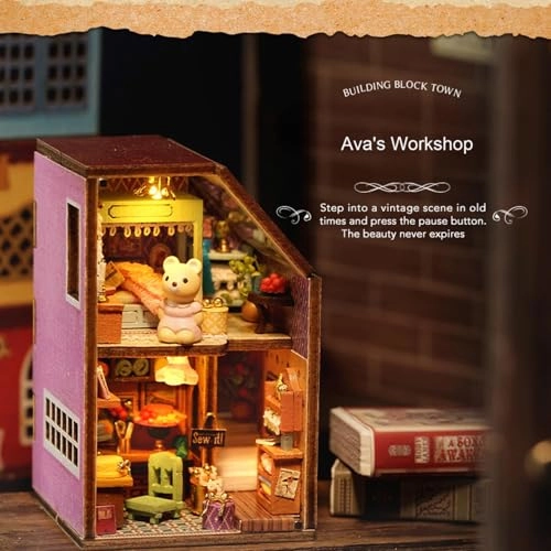 DIY Miniature Dollhouse Kit - Happy Manor 1:100