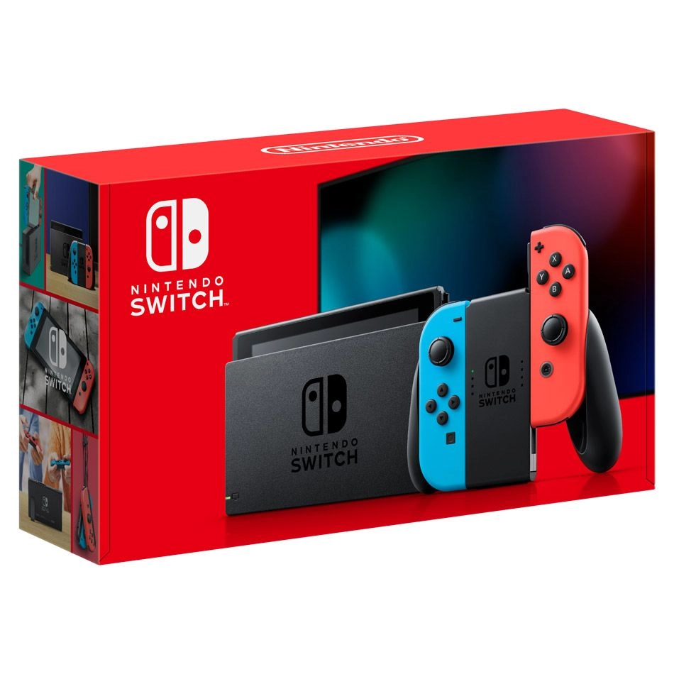 Nintendo Switch - Extended Battery Neon Red/Neon Blue