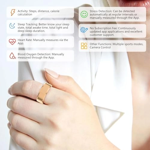 Smart Ring - Heart Rate Monitor IP68 Waterproof