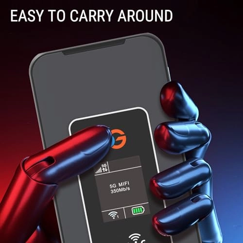 5G Mobile Hotspot Router - 5G WiFi 6 2.5 Gbps 550Mbps