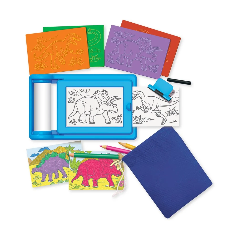 Dinosaur Rub Art Studio Craft Kit - 4+ years