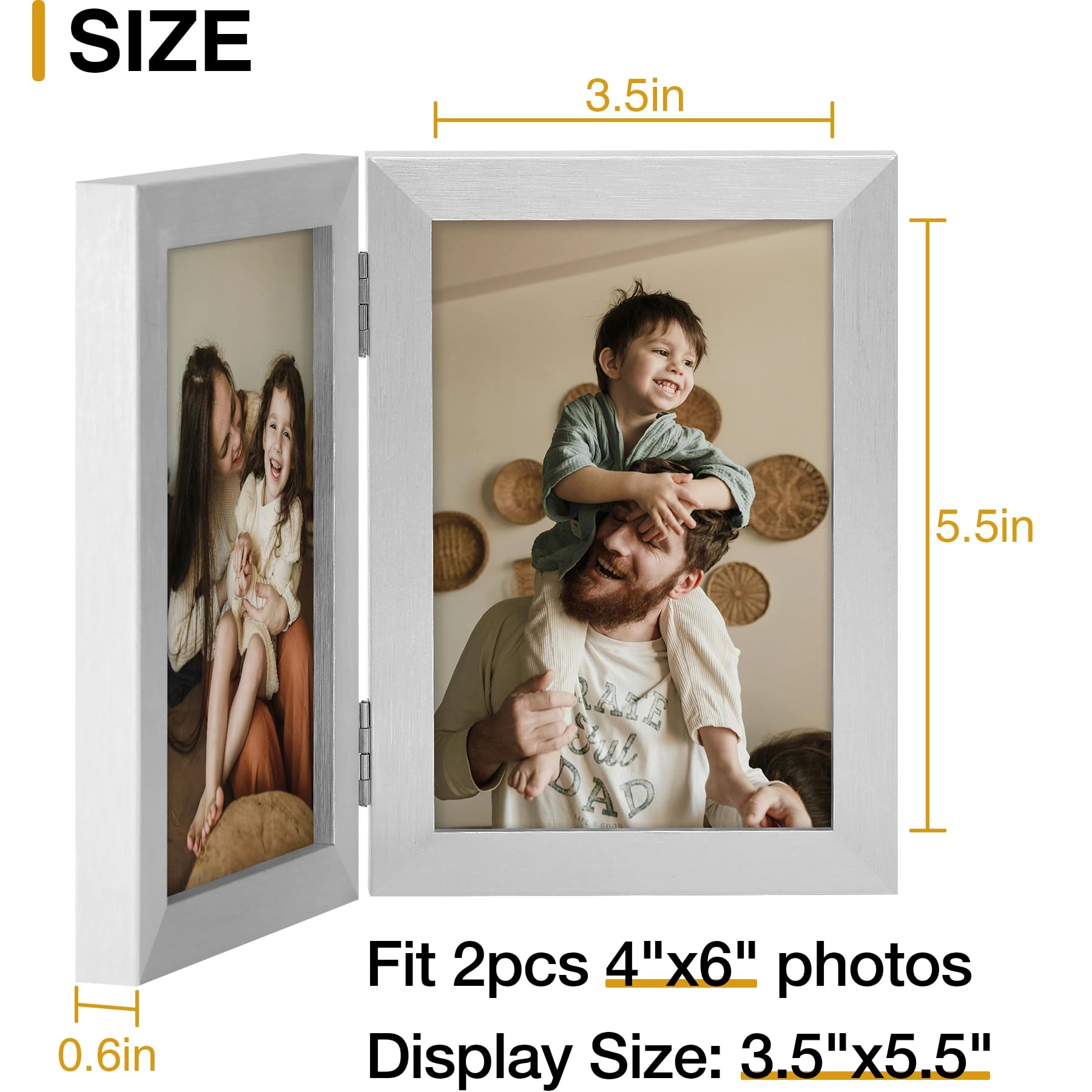 Double 6x4 Picture Frame