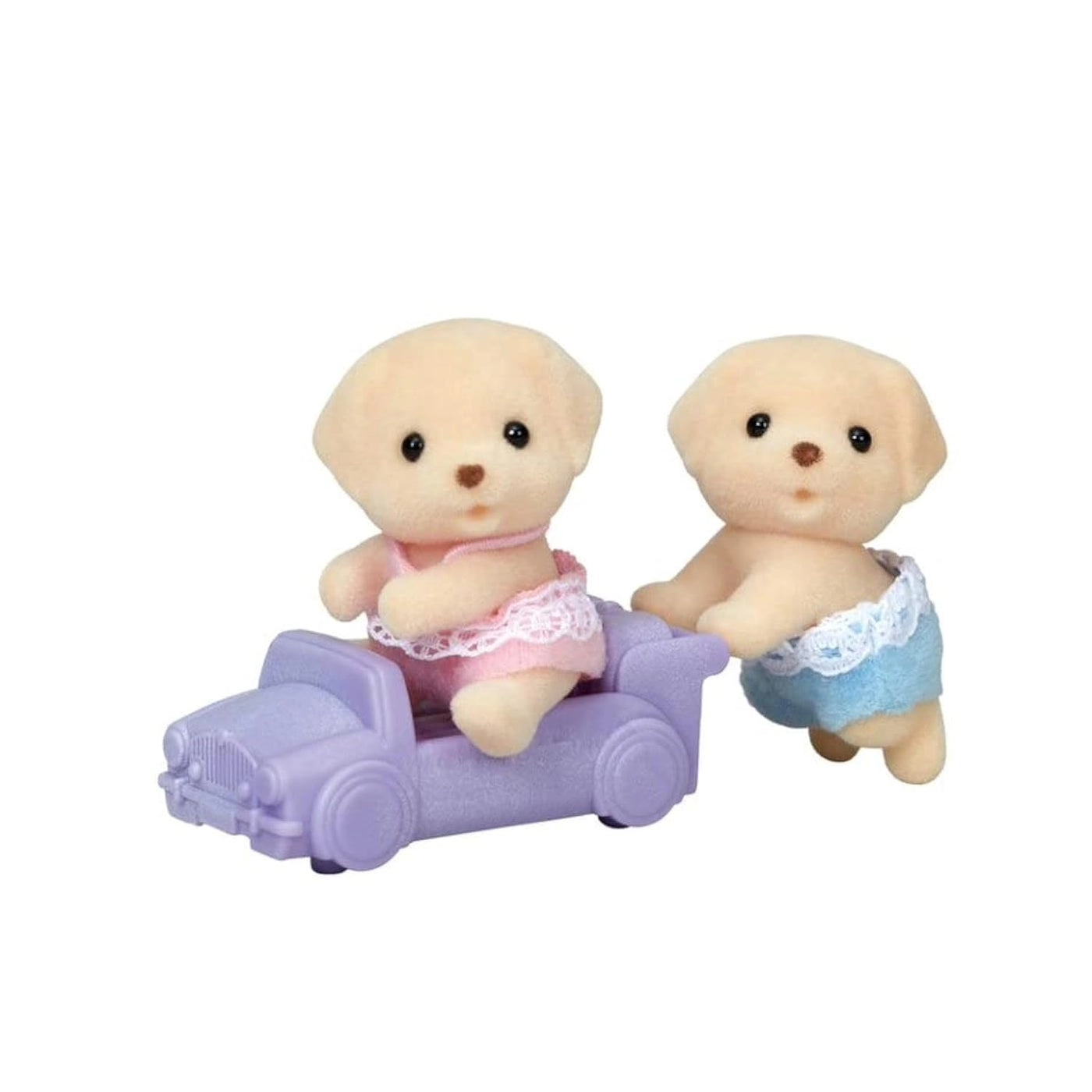 Calico Critters Yellow Labrador Twins - three years and above Three piece set