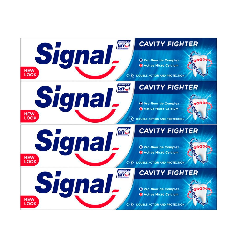 Signal Cavity Fighter Toothpaste 4 x 75ml