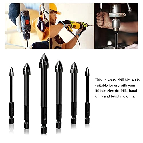 Universal Drill Bit Set - 6 PCS alloy steel
