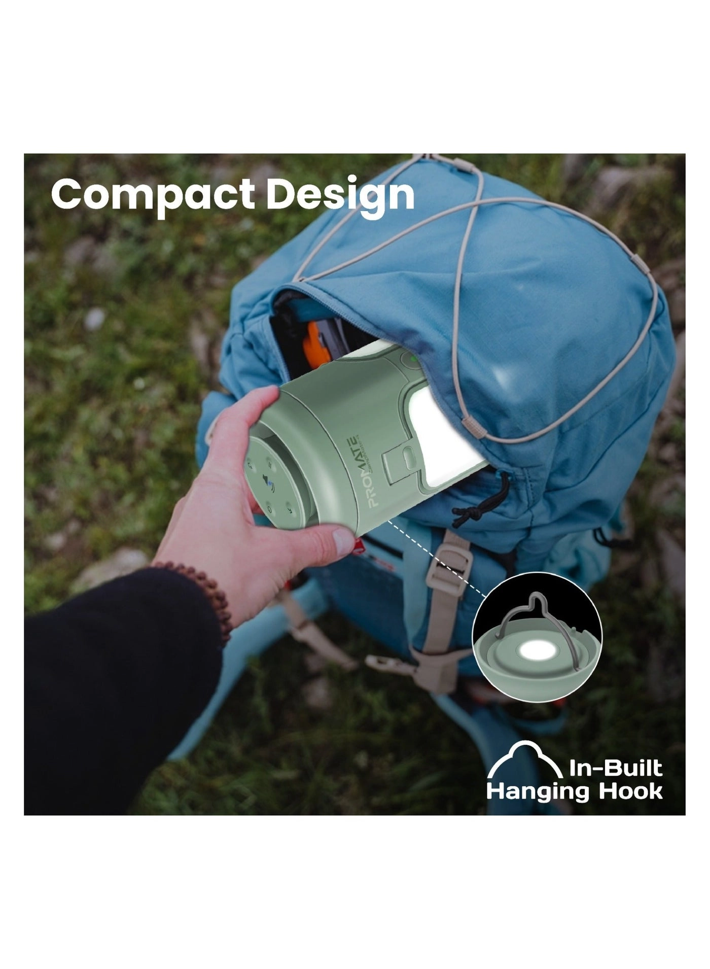 Multifunctional Camping kit-led Light power bank - 6000mAh