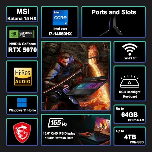 Katana 15 HX - 15.6'' i7-14650HX 32GB DDR5 1TB SSD