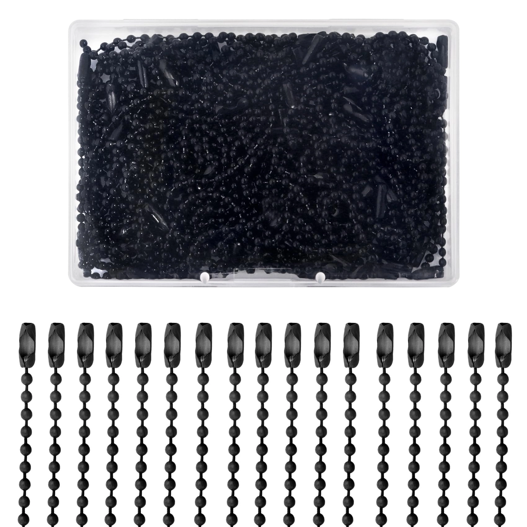 Lemonkey Ball Beads Chain - 100Pcs Black