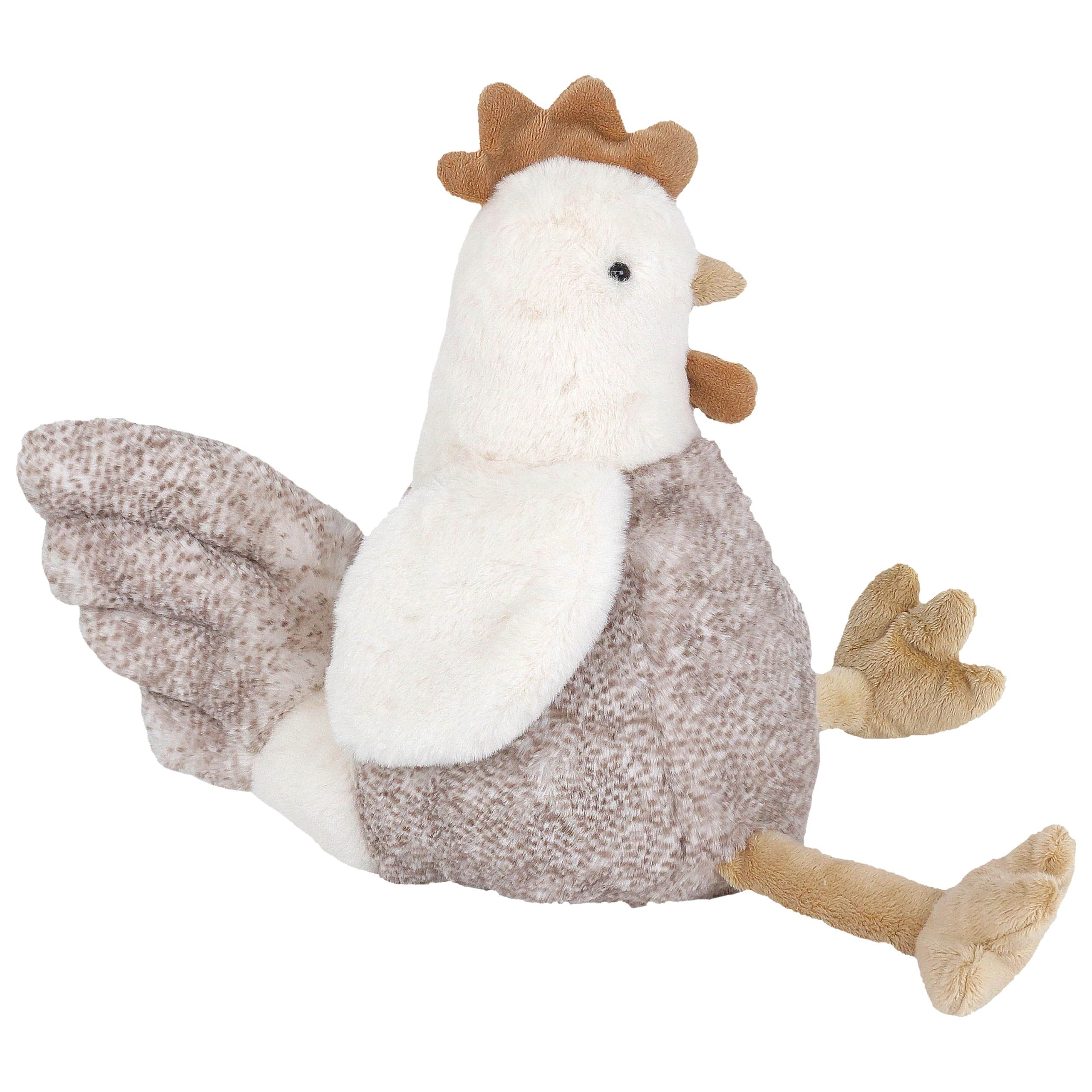 MON AMI Hester The French Hen - 33 cm Cream and Cocoa Plush