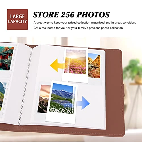 2x3" 256 Pockets PU Leather Photo Album