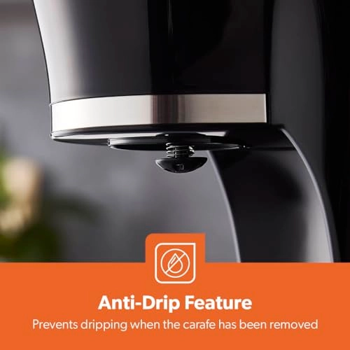 Filter Coffee Machine - 1.5L + 2-Slice Toaster - 6 Browning Levels