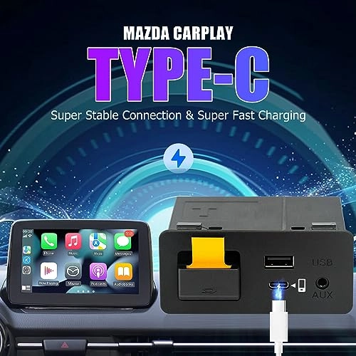 Type-C Mazda Apple CarPlay & Android Auto HUB OEM USB Retrofit Kit - Type-C MZD CONNECT