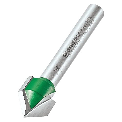 Trend Two Flute Chamfer Router Bit - 1/2 Inch 1/4 Inch