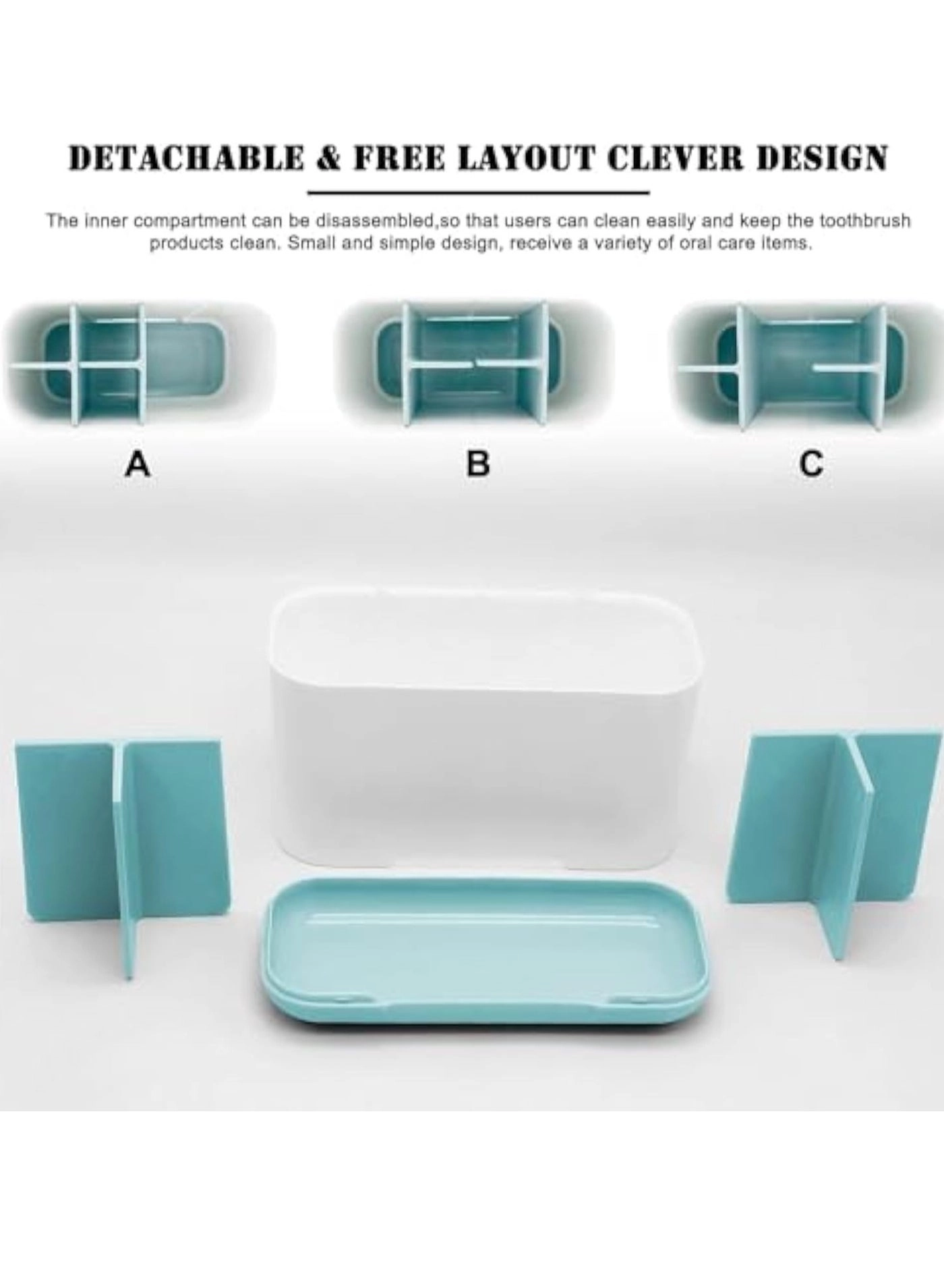 Toothbrush and Toothpaste Holder - Countertop 6 slots