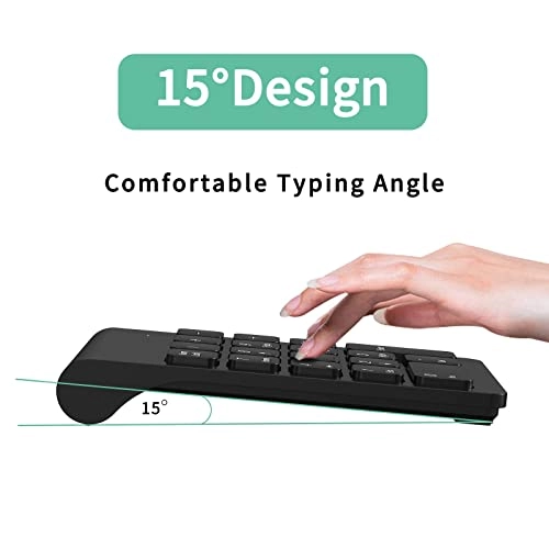 18K-W-Numeric-Keypad - 2.4G Wireless Black