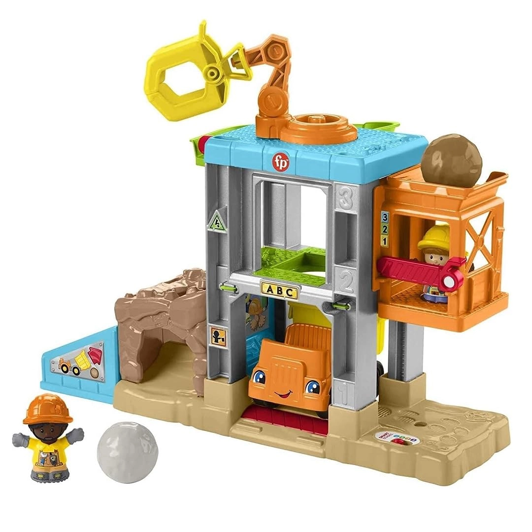 Fisher-Price Little People Load Up ‘N Learn Construction Site Playset - Dump Truck 18+ Months