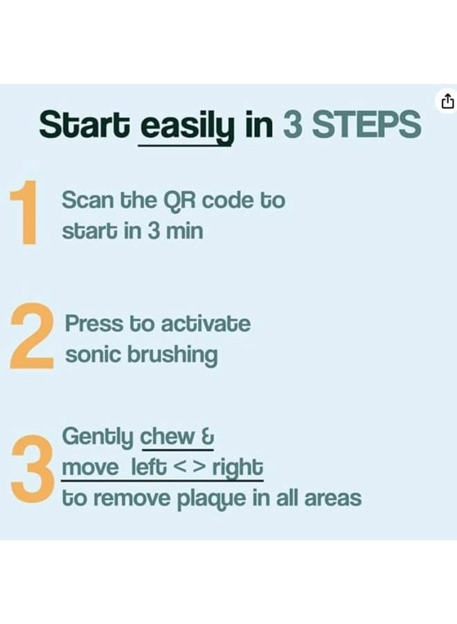 NylonStart - Electric Toothbrush Y-Shaped Brush 3 Months Battery Life