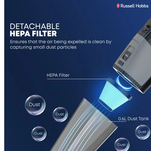 3-in-1 Handheld Corded Vacuum Cleaner - 0.6L 600W HEPA