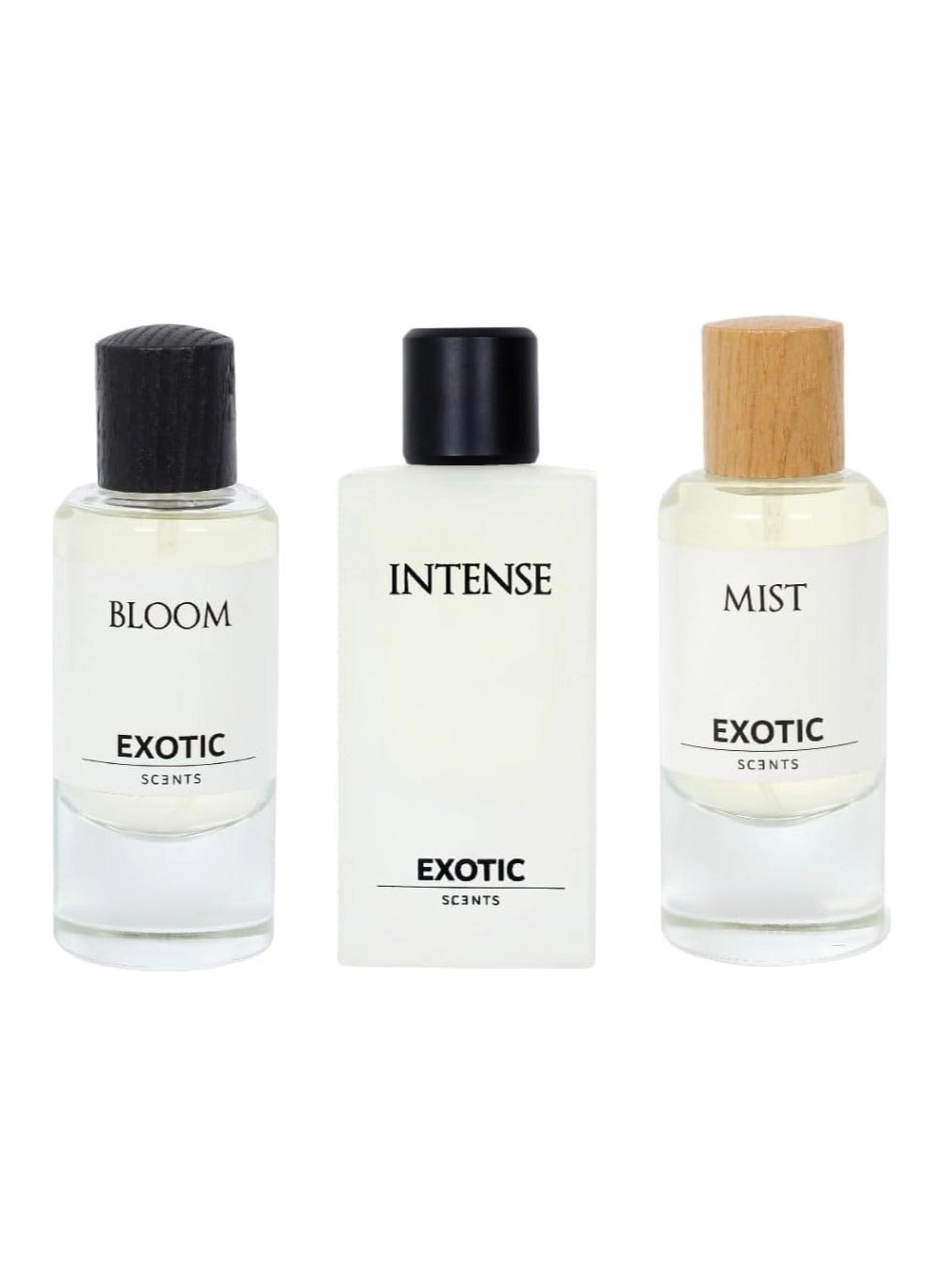 Exotic Scents Intense - Eau de Parfum 60ml + Mist - Eau de Parfum 60ml + Bloom - Eau de Parfum 60ml