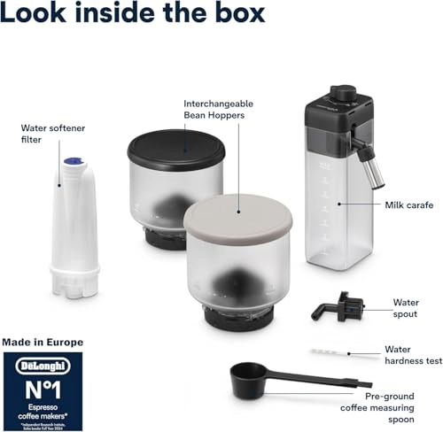 EXAM441.55.GR - LatteCrema Hot Automatic Milk Frother Grinder