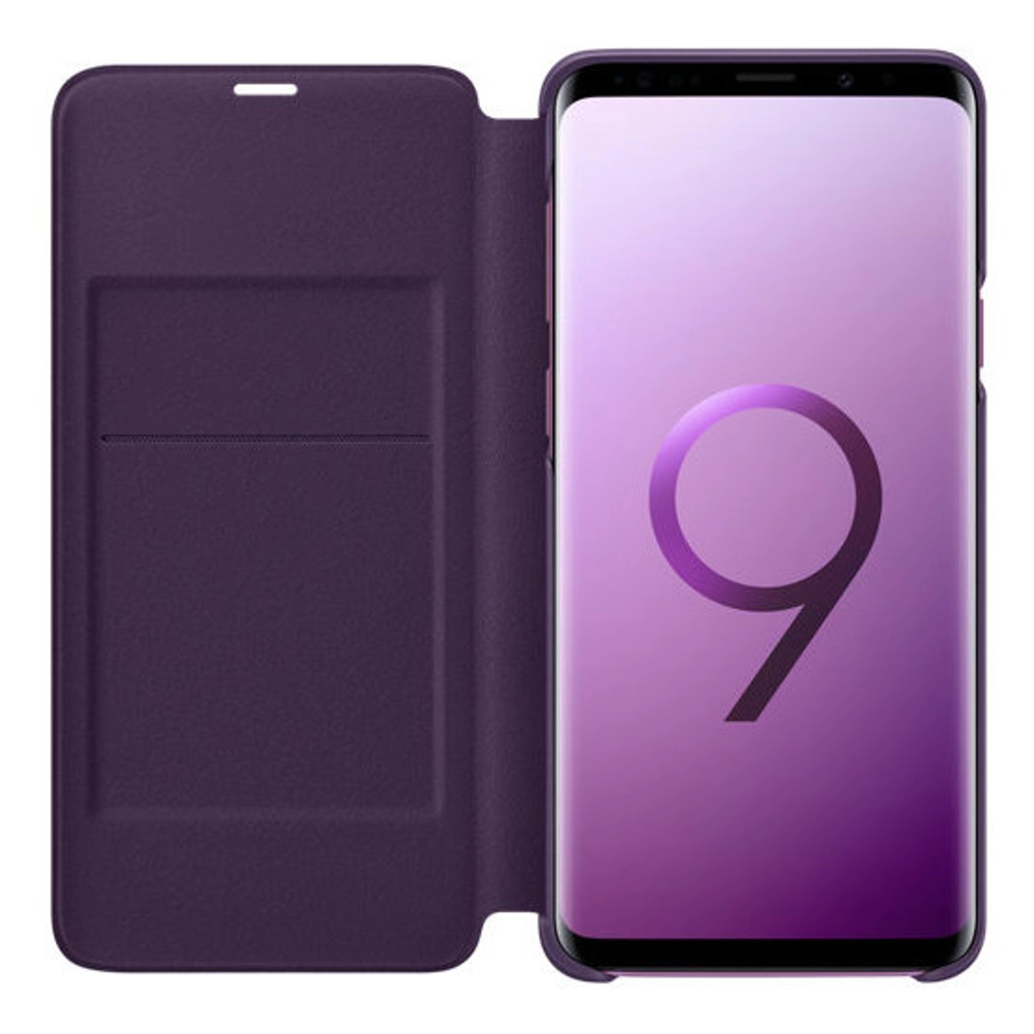 LED Flip Wallet Cover for Galaxy S9 Plus
