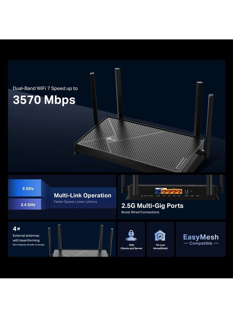 Archer BE230 BE3600 - 3.6 Gbps Wi-Fi 7