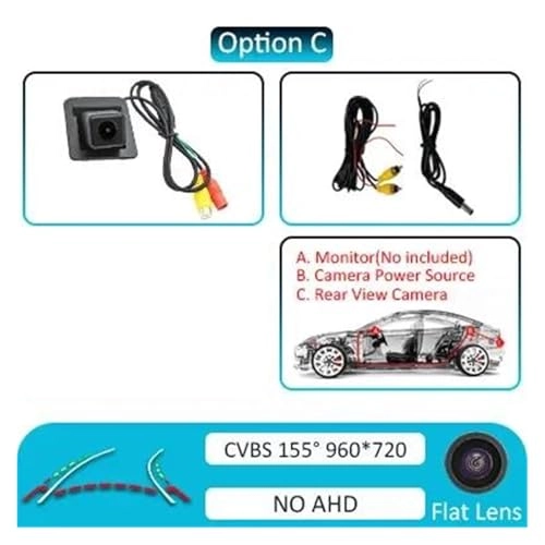 Vehicle Rear View Camera - Night Vision Wire 1080P