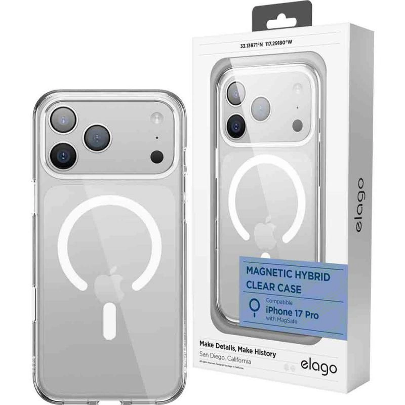 Magnetic Hybrid Back Cover Mobile Case with MagSafe for iPhone 17