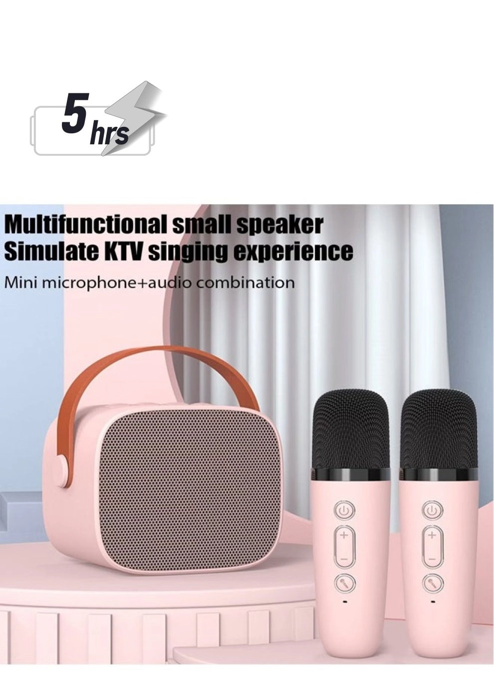 Karaoke Speaker Set - 2 wireless microphones