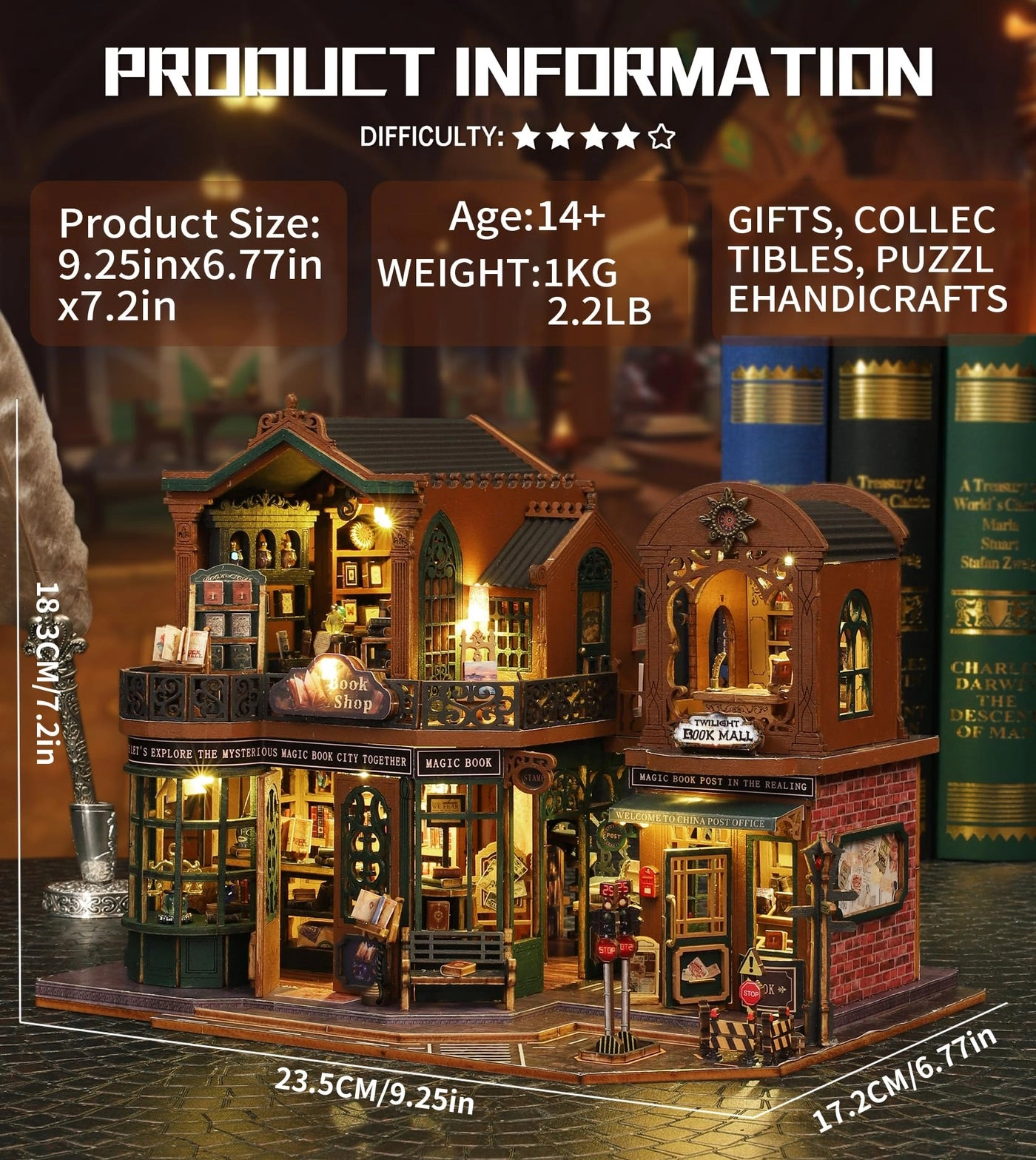 Miniature Book Nook - Forest