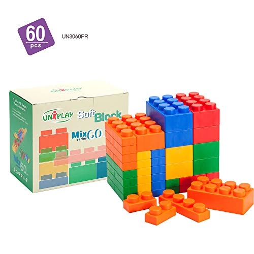 Soft Building Blocks - 3 months and up 60 pieces