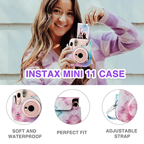 Case - Magic Pink + Adjustable strap + Photo album + Four-color filter + Frame sticker + Camera sticker + Selfie mirror
