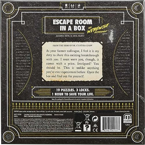 Escape Room in a Box: The Werewolf Experiment