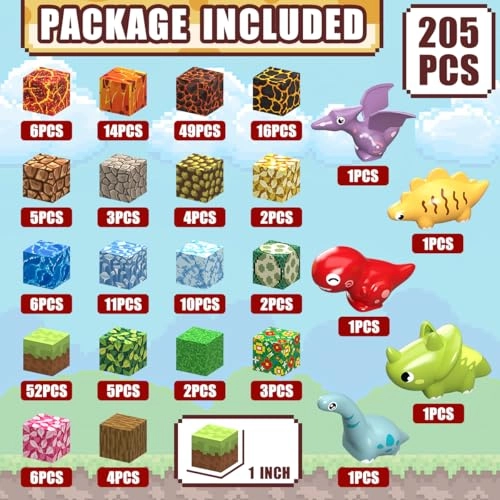 Magnetic Building Blocks - 205 pcs