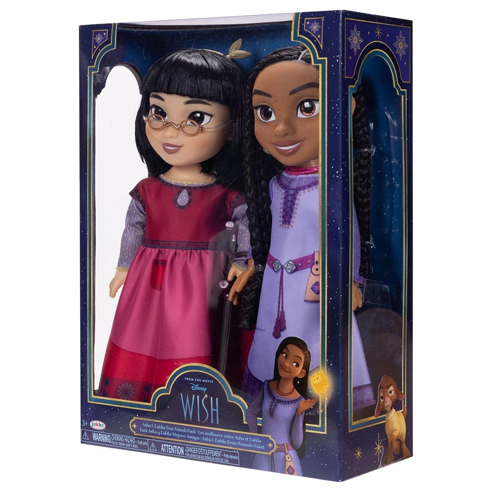 Asha Doll - 38 Cm + Dahlia Doll Ages 3+