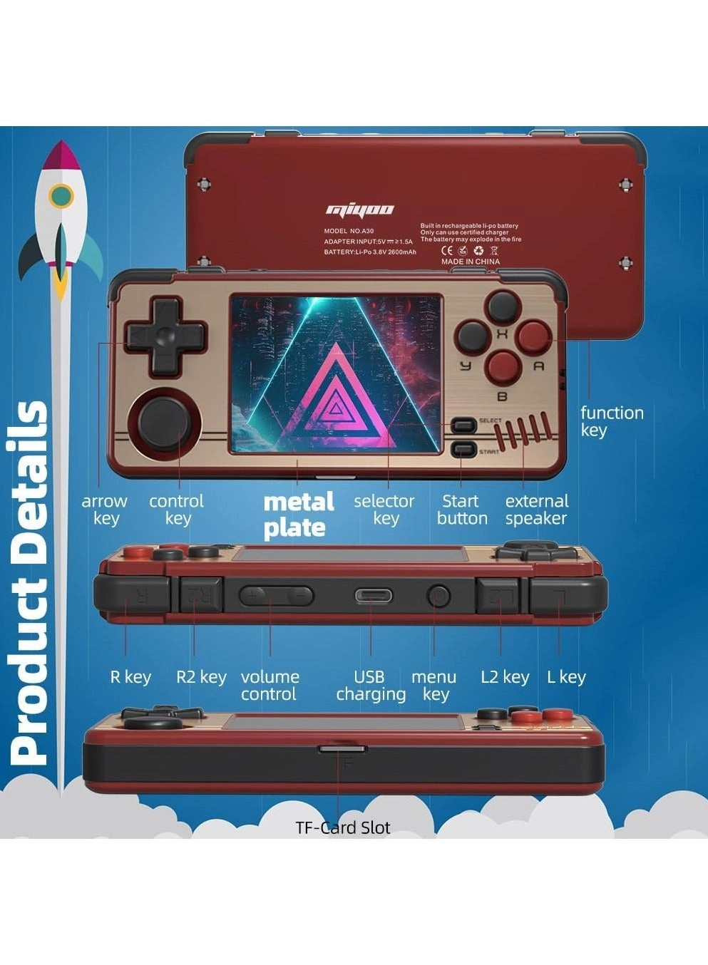 A30 - 2.8-inch 640x480 2600mAh Bundle