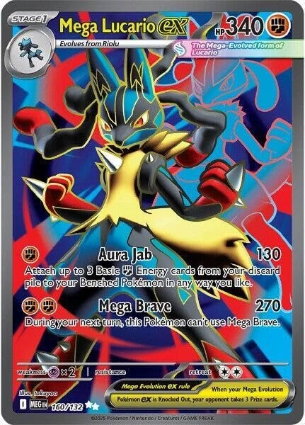 Pokémon Mega Lucario ex 160/132
