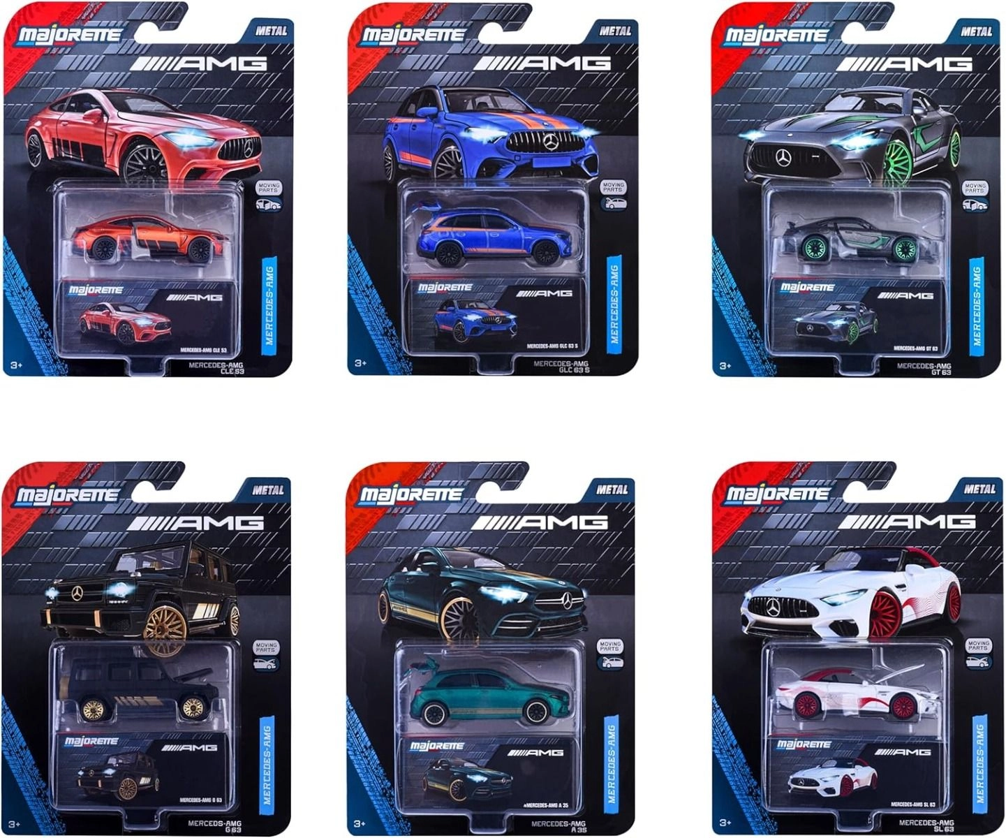 Mercedes AMG Deluxe Trailer - 1:64 6pcs