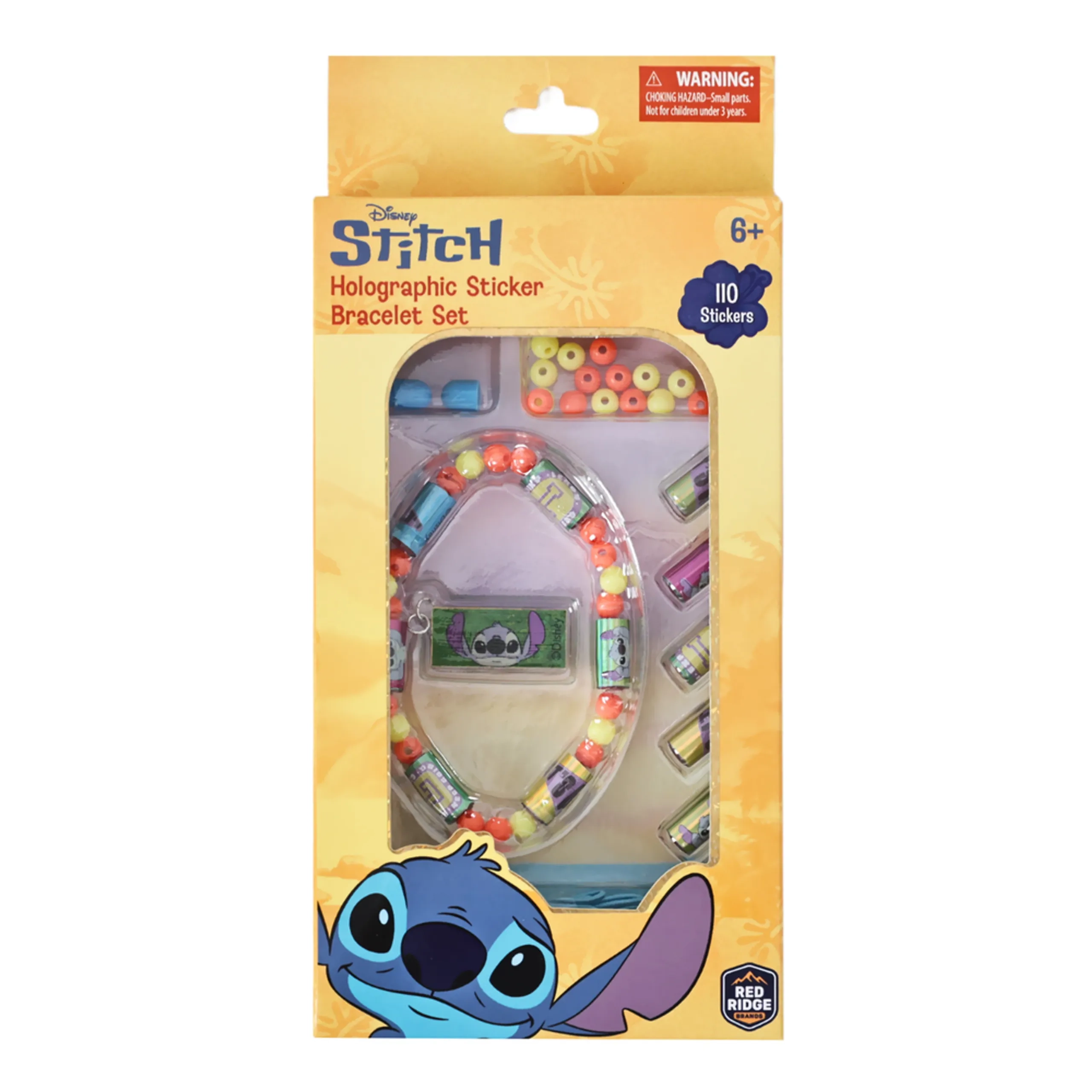 Disney Stitch Sticker Book Holographic Bracelet Set 110 pcs