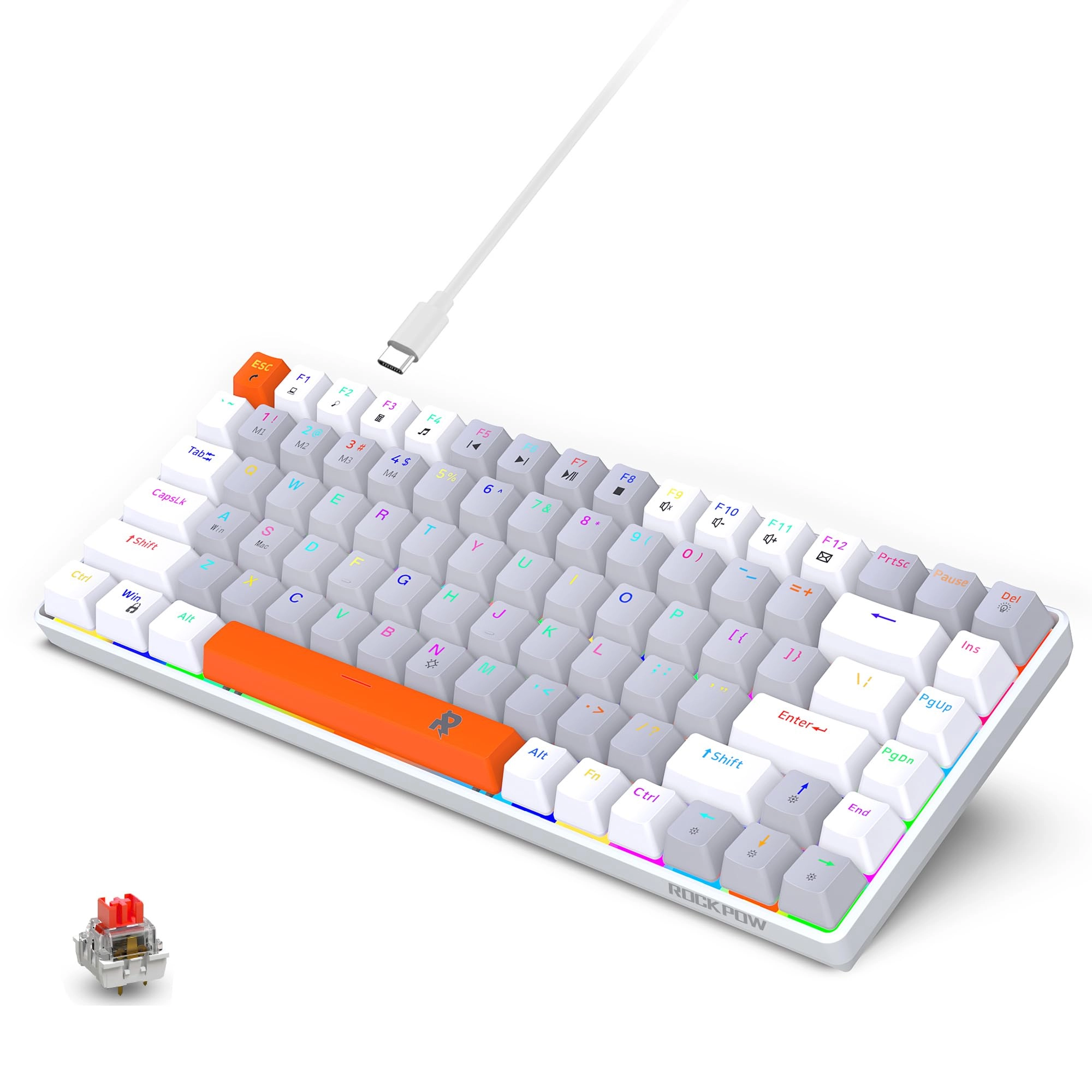 Rock Pow Mechanical Gaming Keyboard - US Wired